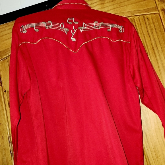 Mens vintage Scully red shirt - Picture 2 of 4